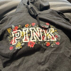PINK Victoria's Secret Charcoal Hoodie